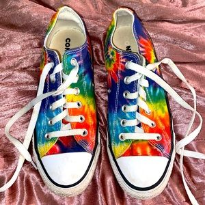 Converse All Star Unisex Tye Dye Rainbow Low tops Women’s 8, Men’s 6 - PRE-OWNED